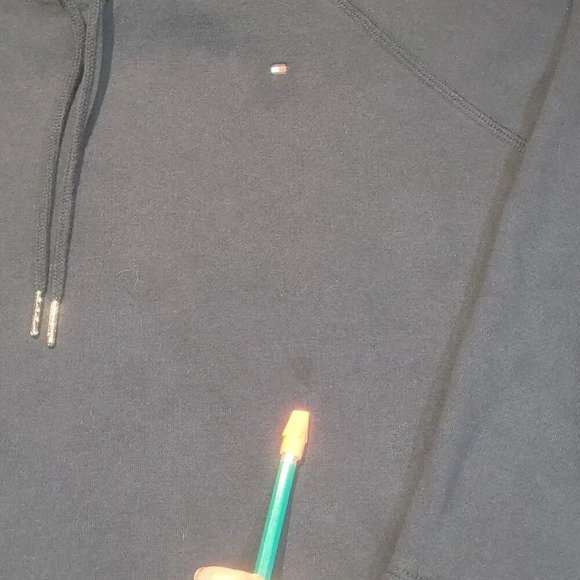 Tommy Hilfiger Women's L Sleeve Navy/Plaid Layered Look Sweatshirt Hoodie SIZE? - Picture 12 of 12